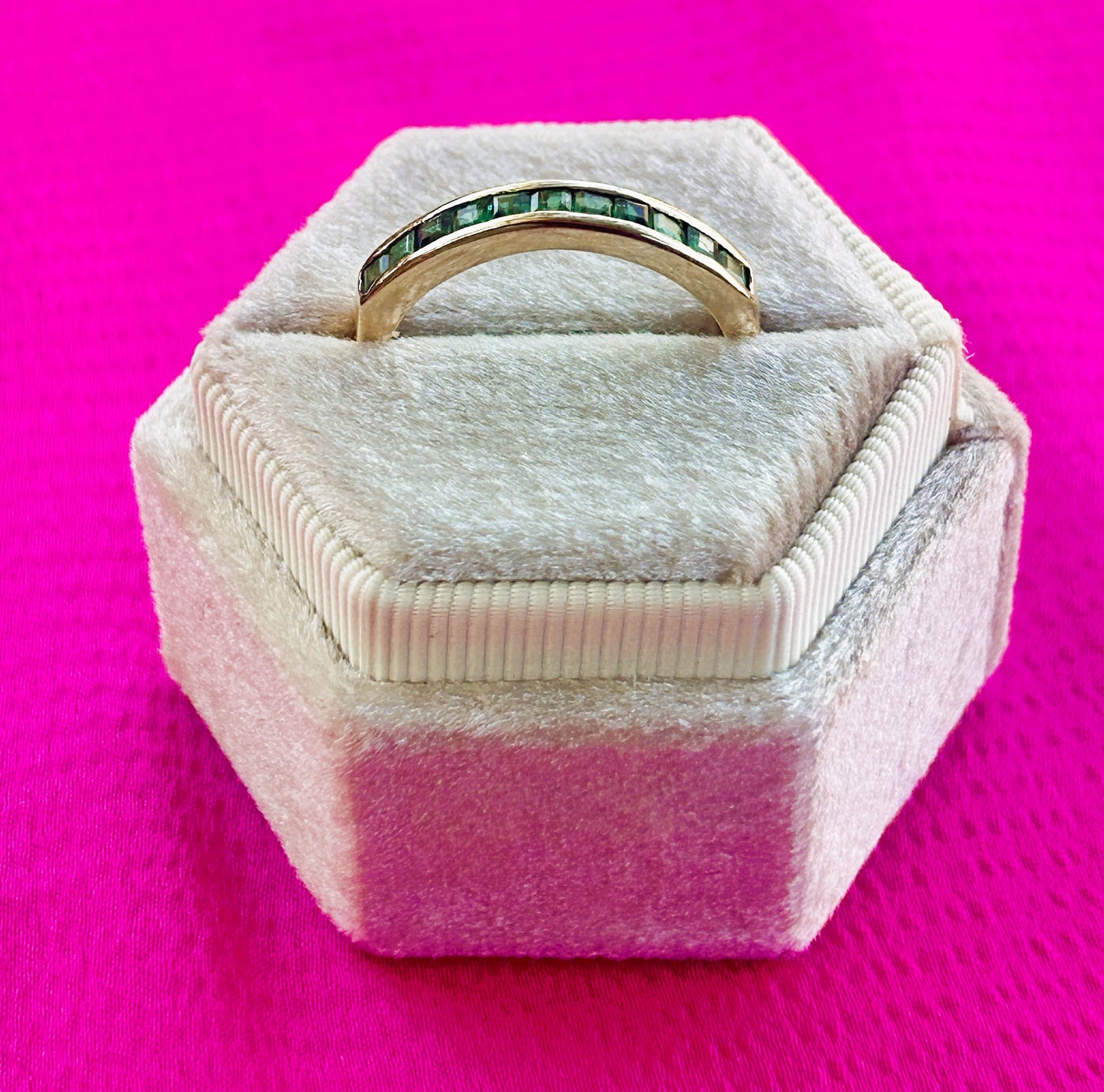 Emerald Channel setting Band