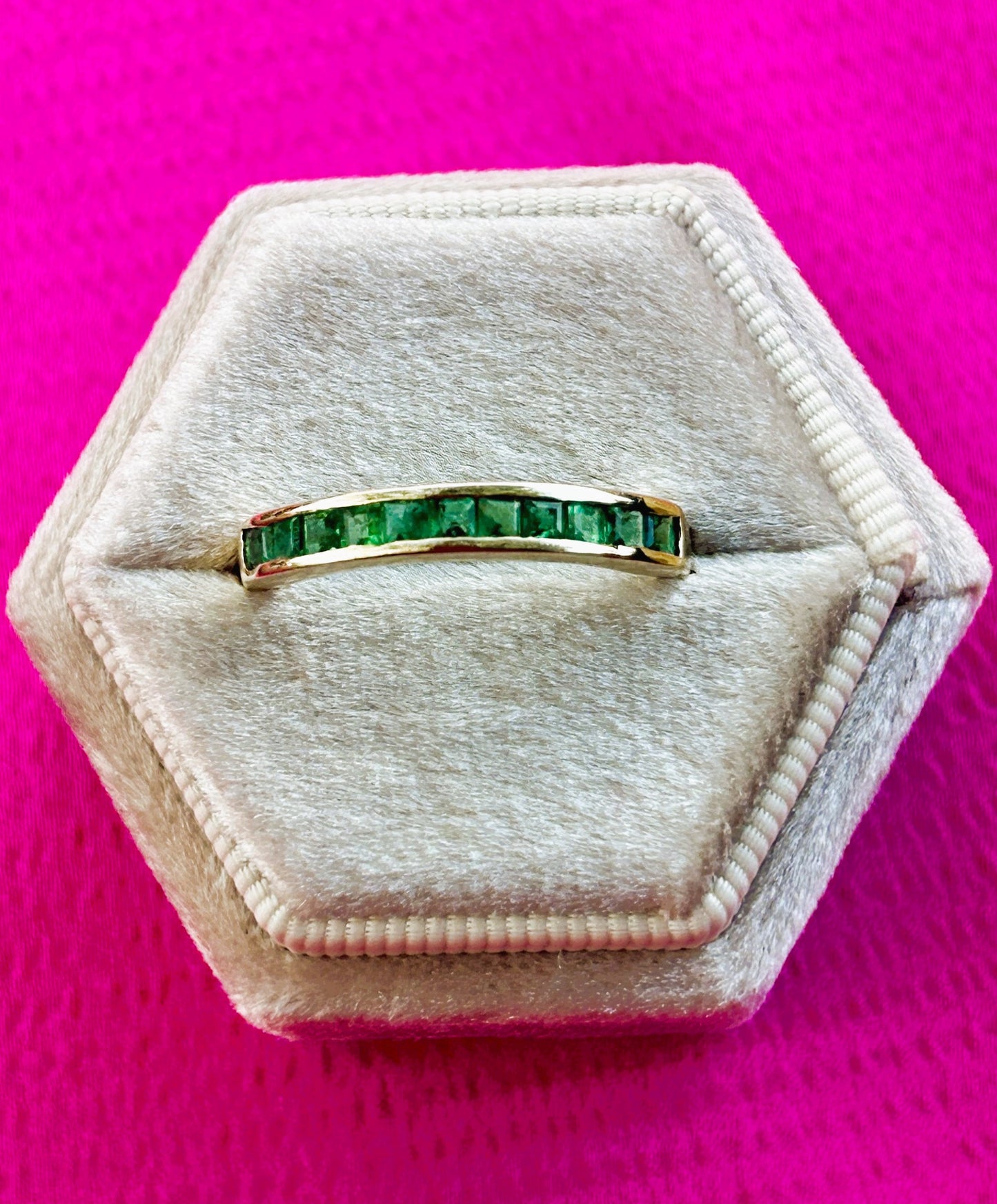 Emerald Channel setting Band