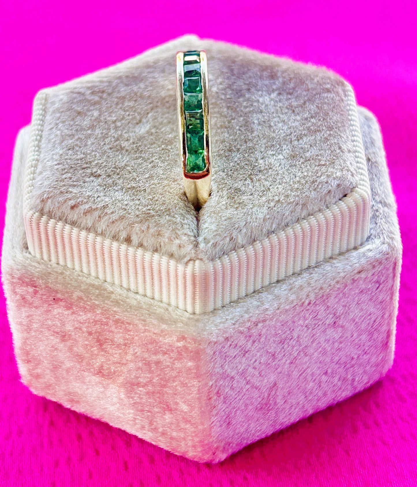 Emerald Channel setting Band