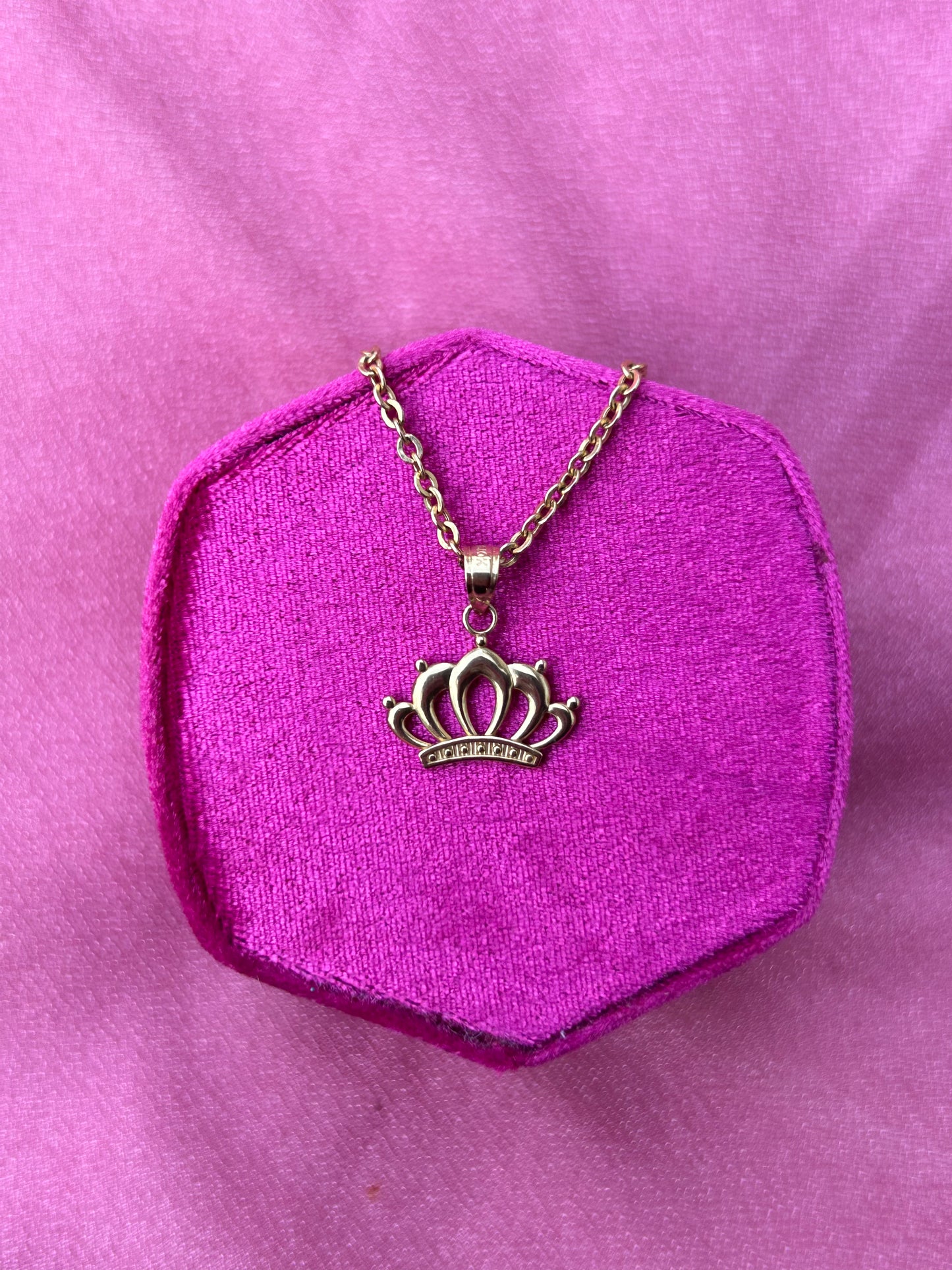 Gold Crown Pendant