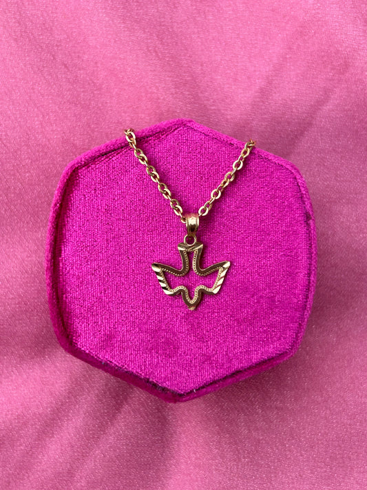 Gold Dove Pendant